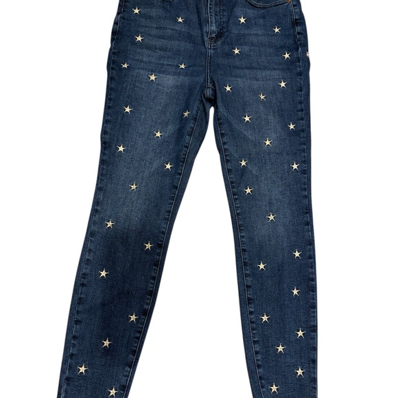 Judy Blue Denim - Judy Blue Skinny Blue Jeans with Star Pattern